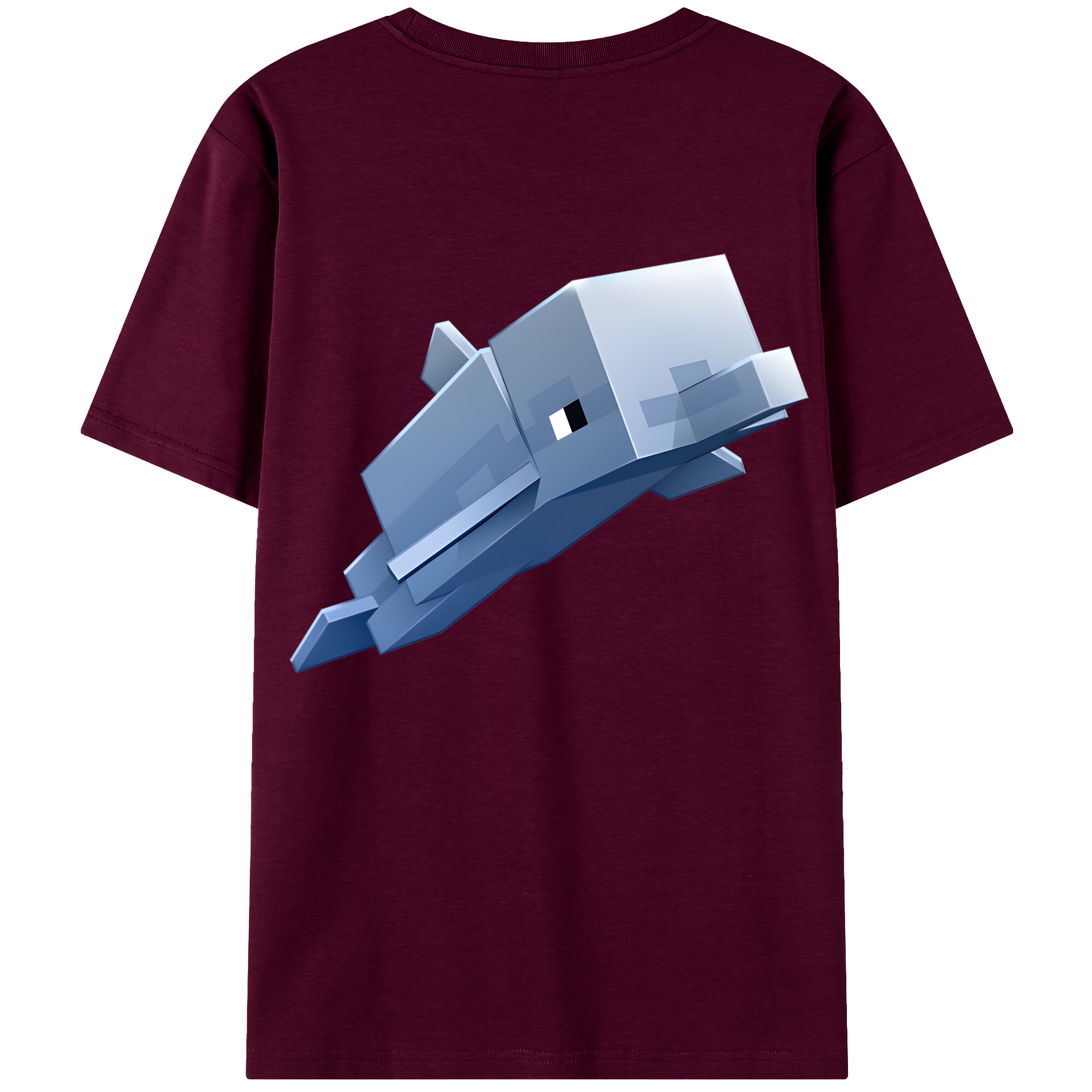 （画像用） マインクラフト ブロックの世界 Minecraft MC Block world レディース半袖Tシャツ(バックプリント)